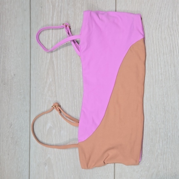 NEW L Space Women Colorblock Swim Bra sz XS - Picture 1 of 5